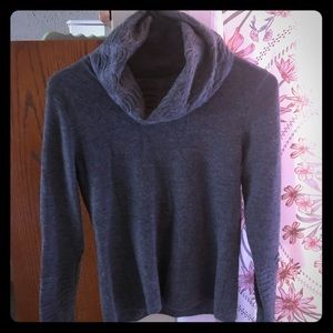 Grey turtleneck sweater